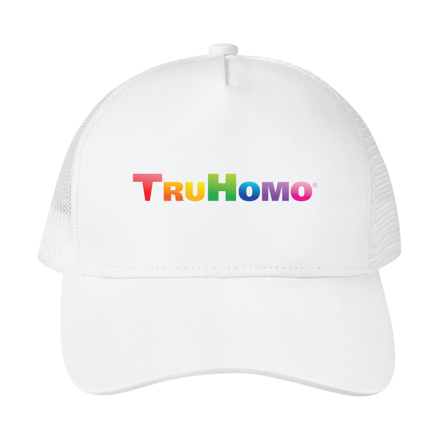 Tru Homo,Trucker,Hat,Rainbow,Cap,Trucker Hat,Mesh Back,Snapback,Crossbreeze