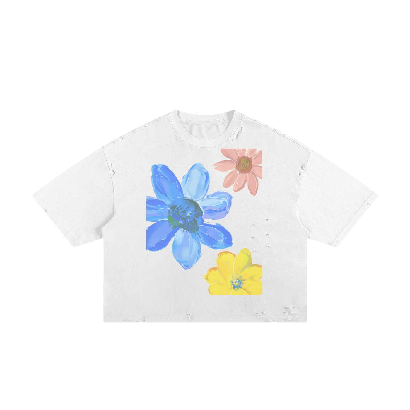 Monologue T-shirt Frayed Boxy